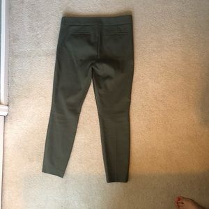 Loft Marisa skinny pants olive green